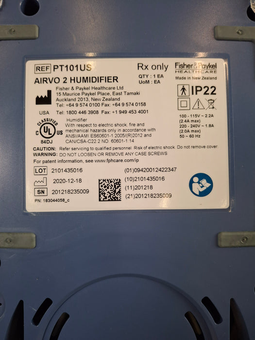 Fisher & Paykel Airvo 2 Humidified High Flow Therapy Unit