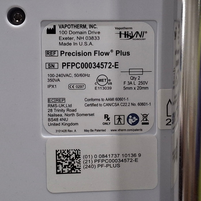 Vapotherm Precision Flow Plus Meter Humidifier