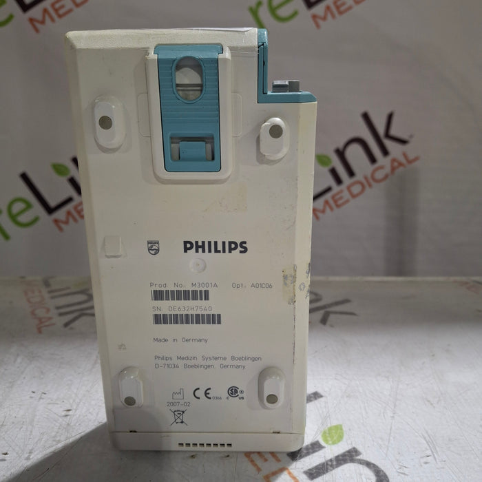 Philips M3001A-A01C06 Fast SpO2, NIBP, ECG, Temp, IBP MMS Module