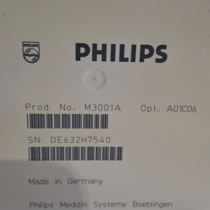 Philips M3001A-A01C06 Fast SpO2, NIBP, ECG, Temp, IBP MMS Module