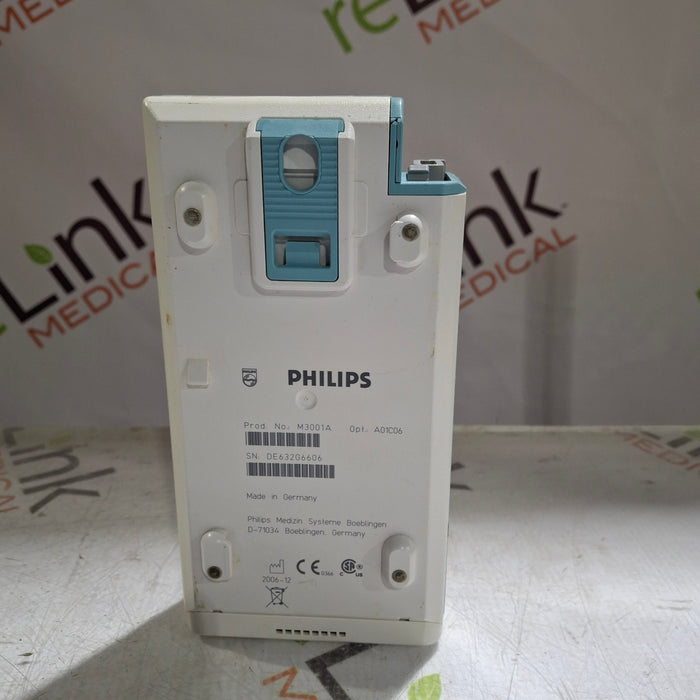 Philips M3001A-A01C06 Fast SpO2, NIBP, ECG, Temp, IBP MMS Module