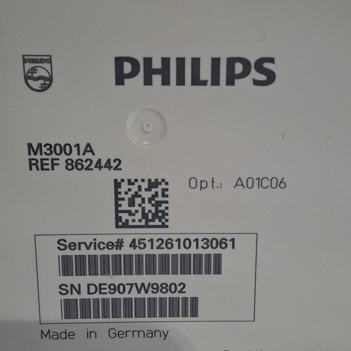 Philips M3001A-A01C06 Fast SpO2, NIBP, ECG, Temp, IBP MMS Module