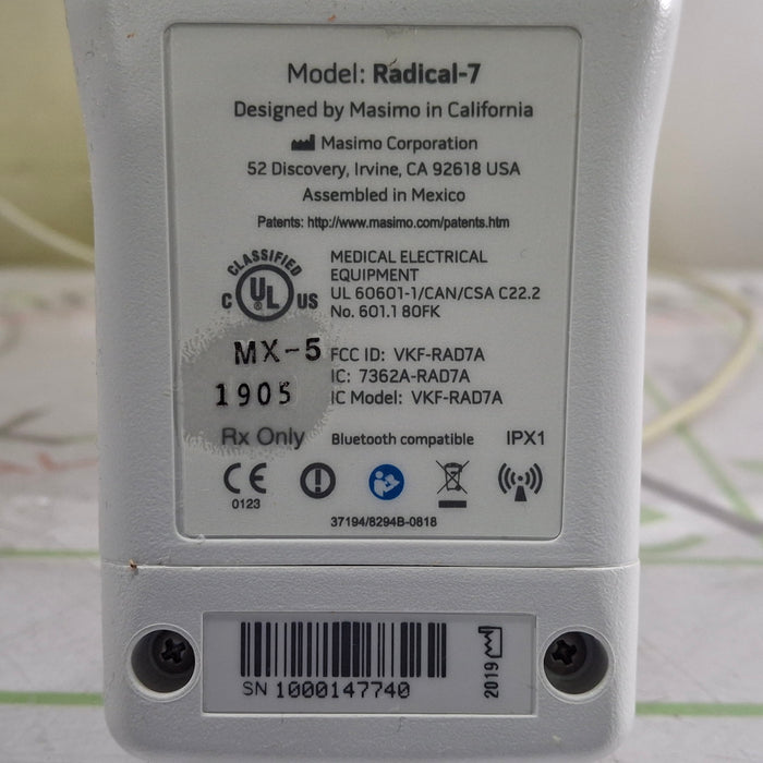 Masimo Radical 7 Pulse Oximeter w/ Base