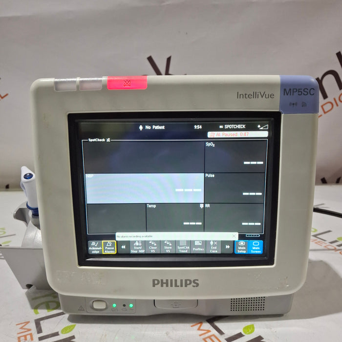 Philips IntelliVue MP5SC Fast SpO2, NIBP Spot Check Monitor