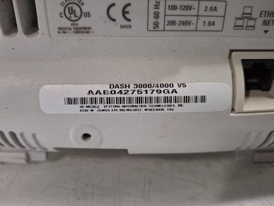 GE Healthcare Dash 4000 - GE/Nellcor SpO2 Patient Monitor