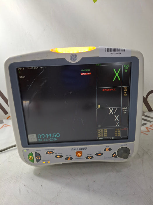 GE Healthcare Dash 5000 - GE/Nellcor SpO2 Patient Monitor