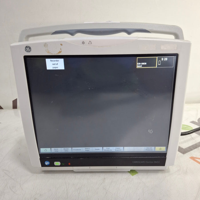 GE Healthcare Carescape B450 Critical Care Patient Monitor