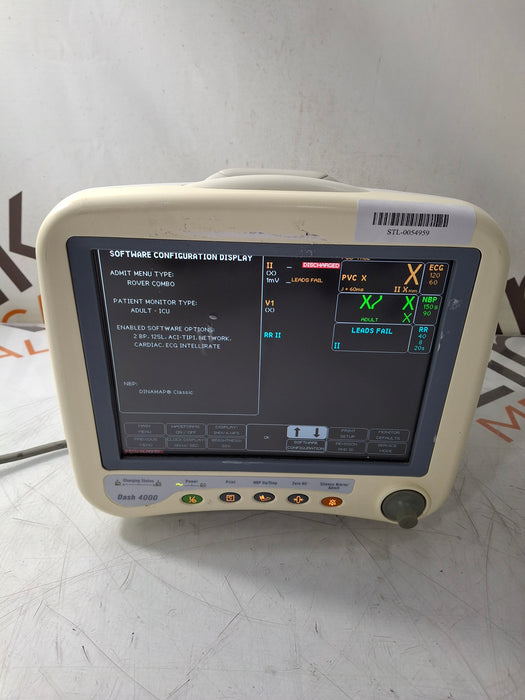 GE Healthcare Dash 4000 - GE/Nellcor SpO2 Patient Monitor
