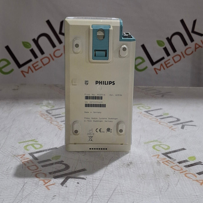 Philips M3001A-A01C06 Fast SpO2, NIBP, ECG, Temp, IBP MMS Module