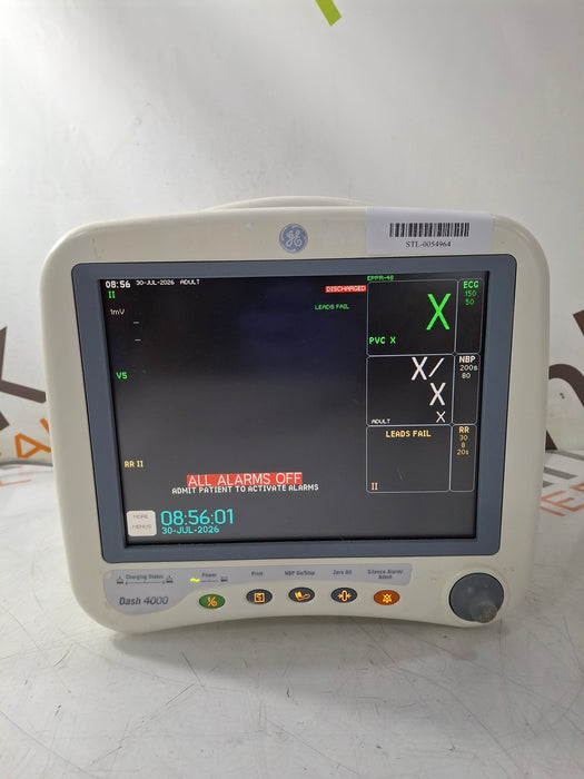 GE Healthcare Dash 4000 - Masimo SpO2 Patient Monitor