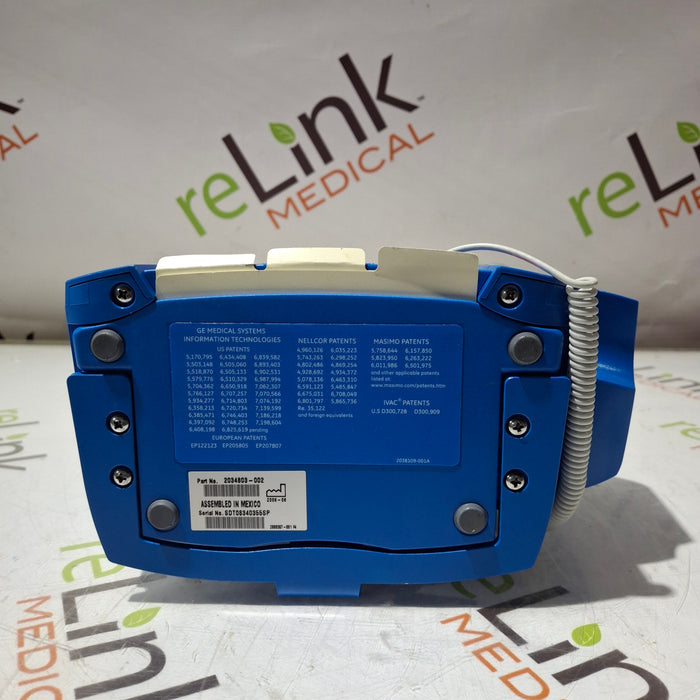GE Healthcare Dinamap V100 - NIBP, SpO2, Temp Vital Signs Monitor
