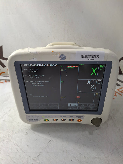 GE Healthcare Dash 4000 - Masimo SpO2 Patient Monitor