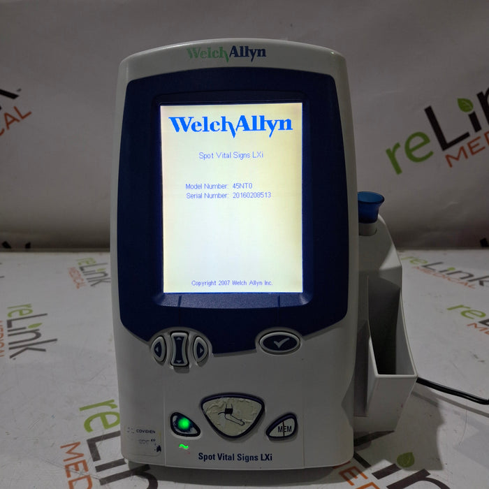 Welch Allyn Spot LXi - NIBP, SureTemp Plus, Nellcor SpO2 Vital Signs Monitor