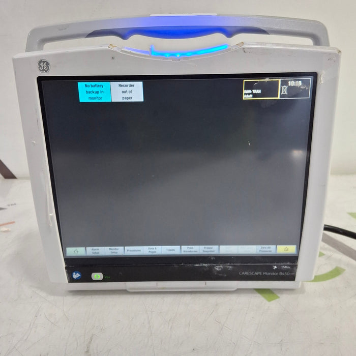 GE Healthcare Carescape B450 Critical Care Patient Monitor
