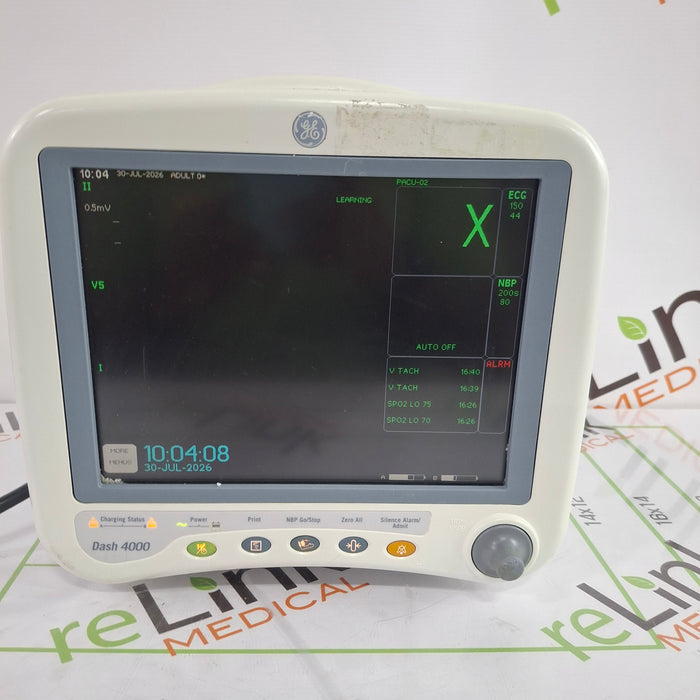 GE Healthcare Dash 4000 - GE/Nellcor SpO2 Patient Monitor