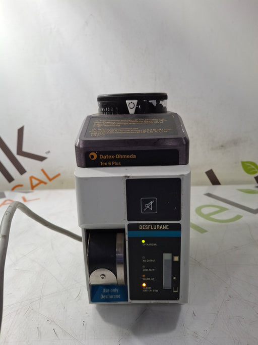 Datex-Ohmeda Datex-Ohmeda Tec 6 Plus Desflurane Vaporizer Anesthesia reLink Online
