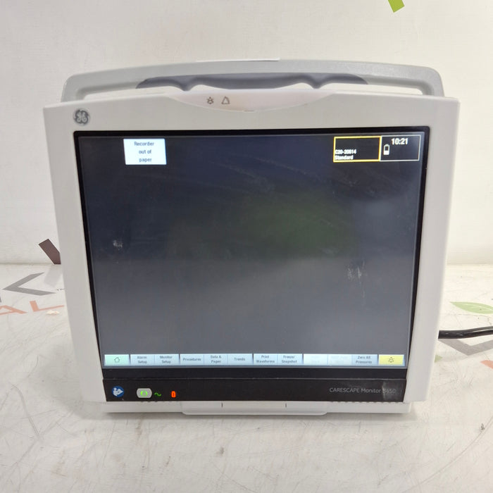 GE Healthcare Carescape B450 Critical Care Patient Monitor