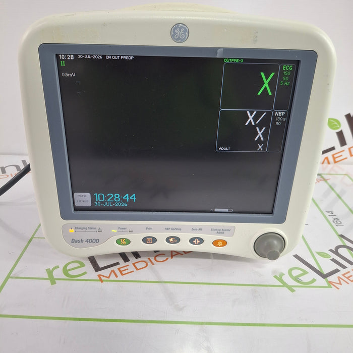 GE Healthcare Dash 4000 - GE/Nellcor SpO2 Patient Monitor