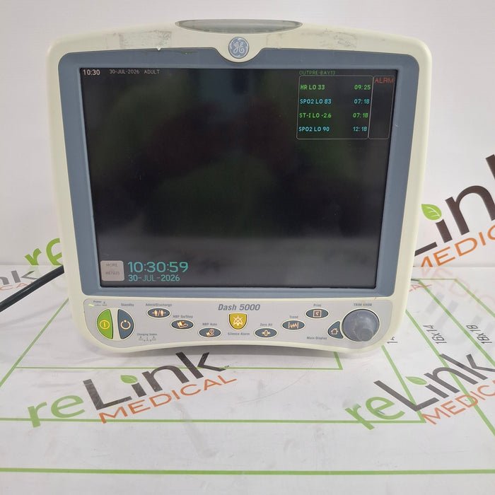 GE Healthcare Dash 5000 - GE/Nellcor SpO2 Patient Monitor