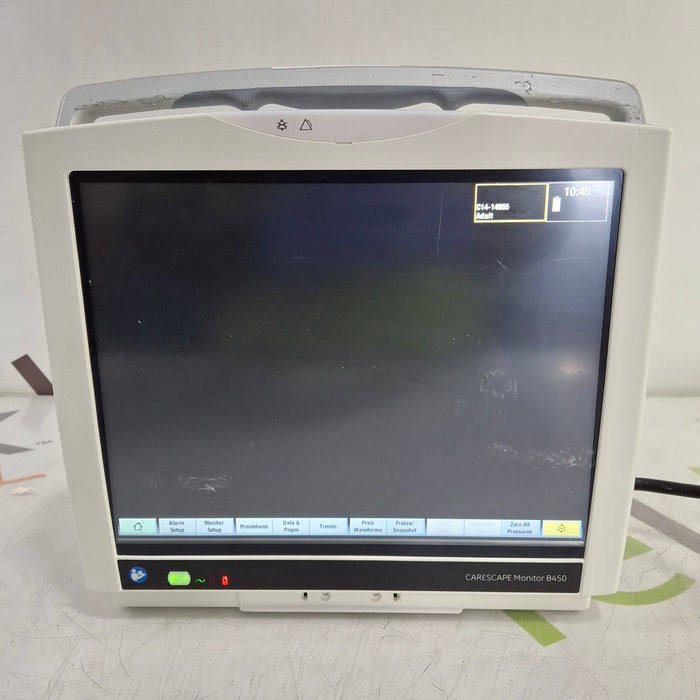 GE Healthcare Carescape B450 Critical Care Patient Monitor