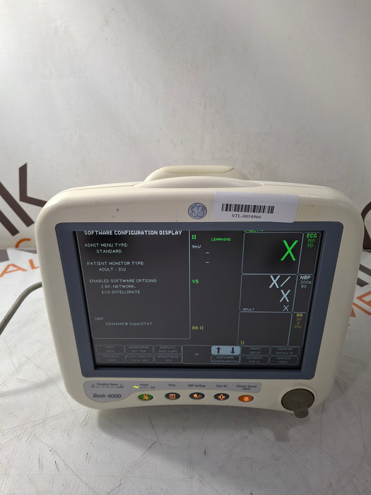 GE Healthcare Dash 4000 - GE/Nellcor SpO2 Patient Monitor