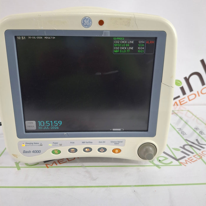 GE Healthcare Dash 4000 - GE/Nellcor SpO2 Patient Monitor
