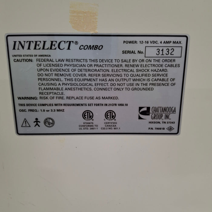 Chattanooga Group Intelect Legend Combo Stim Ultrasound System