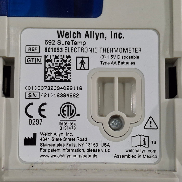 Welch Allyn SureTemp Plus 692 Thermometer