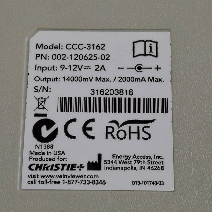 Christie Medical Holdings CCC-3162 Charger Base