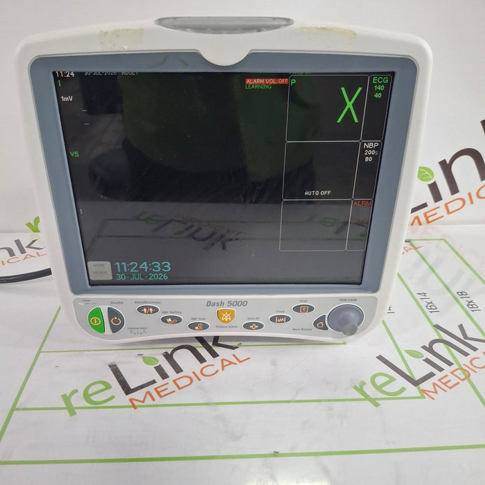 GE Healthcare Dash 5000 - GE/Nellcor SpO2 Patient Monitor