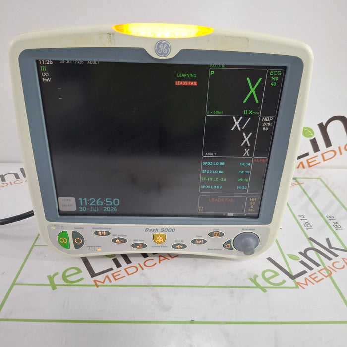 GE Healthcare Dash 5000 - GE/Nellcor SpO2 Patient Monitor