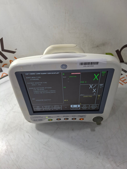 GE Healthcare Dash 4000 - Masimo SpO2 Patient Monitor