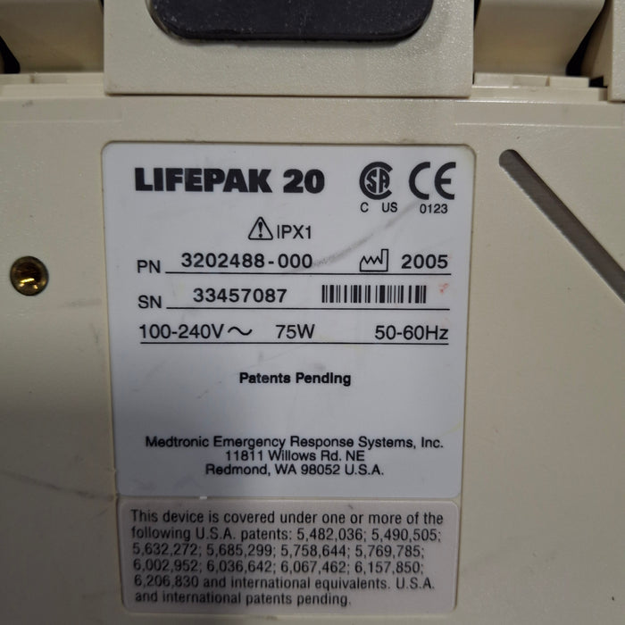 Physio-Control LifePak 20 Defibrillator