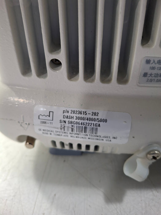 GE Healthcare Dash 4000 - Masimo SpO2 Patient Monitor