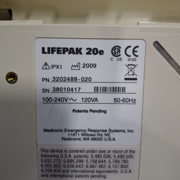 Physio-Control LifePak 20e Defibrillator