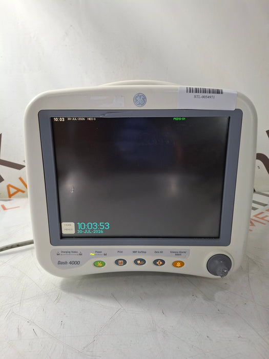 GE Healthcare Dash 4000 - Masimo SpO2 Patient Monitor
