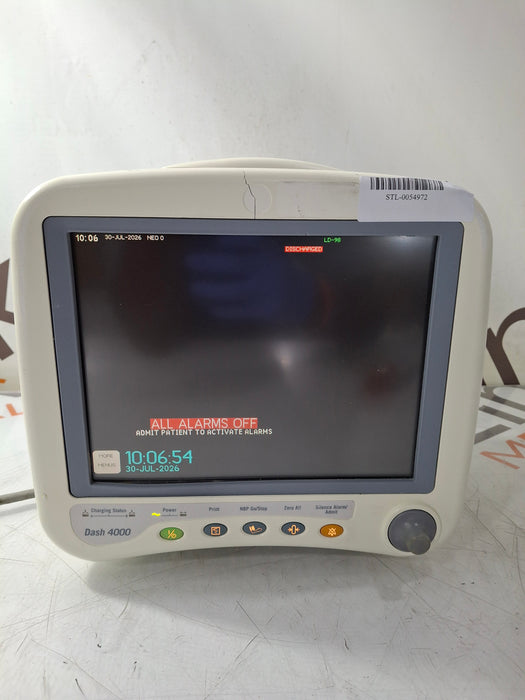 GE Healthcare Dash 4000 - Masimo SpO2 Patient Monitor