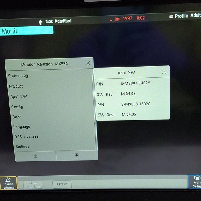 Philips MX550 Portable/Bedside Patient Monitor