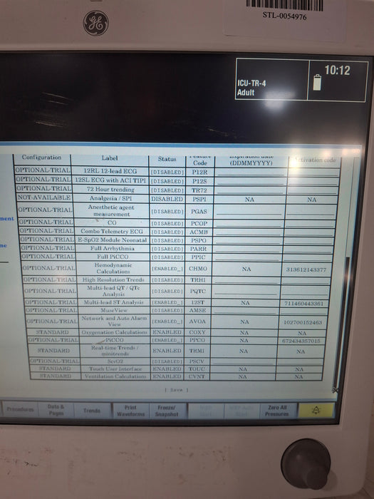 GE Healthcare Carescape B650 Critical Care Patient Monitor