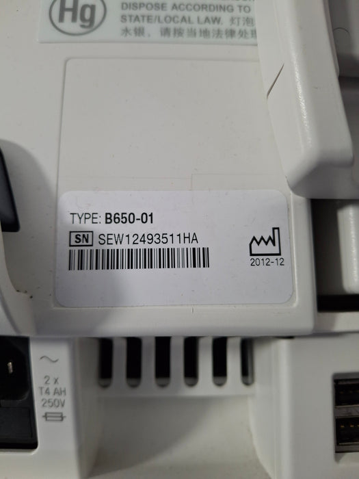 GE Healthcare Carescape B650 Neonatal Care Patient Monitor