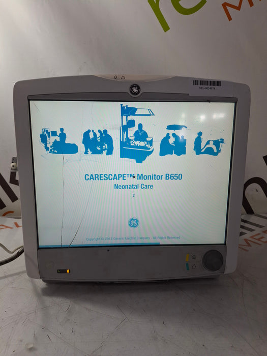 GE Healthcare Carescape B650 Neonatal Care Patient Monitor
