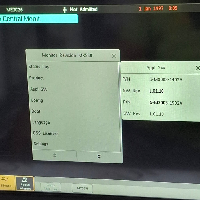 Philips MX550 Portable/Bedside Patient Monitor