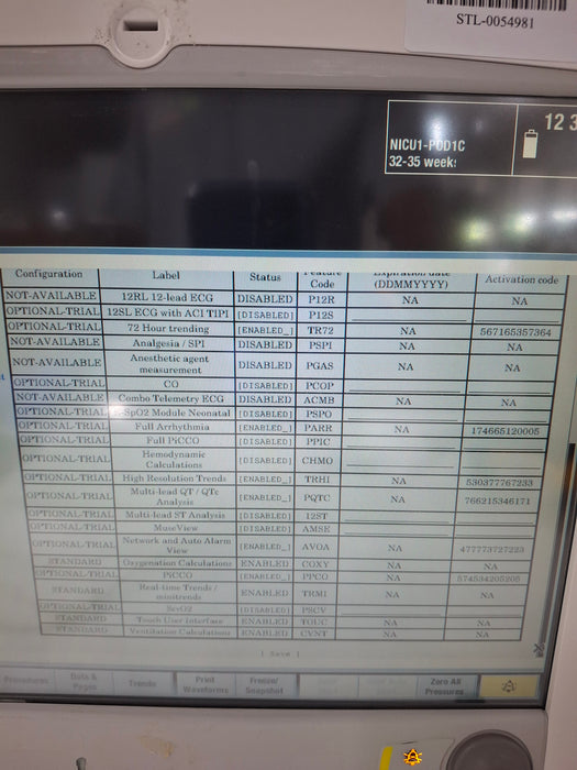 GE Healthcare Carescape B650 Neonatal Care Patient Monitor