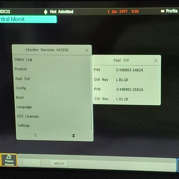 Philips MX550 Portable/Bedside Patient Monitor