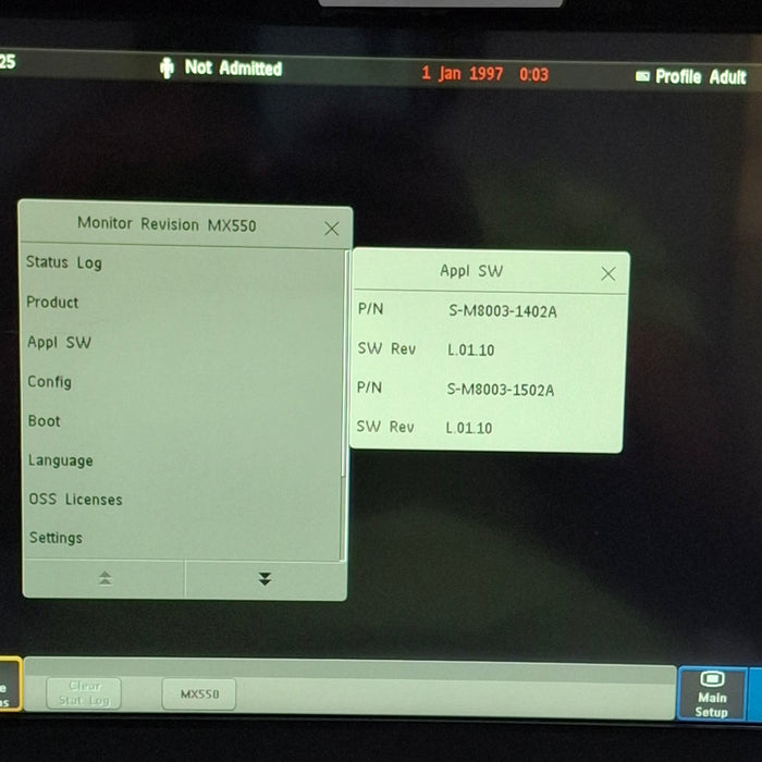 Philips MX550 Portable/Bedside Patient Monitor