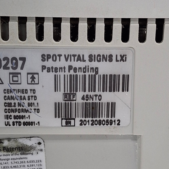 Welch Allyn Spot LXi - NIBP, SureTemp Plus, Nellcor SpO2 Vital Signs Monitor