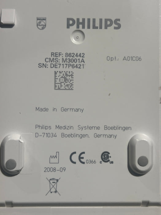 Philips M3001A-A01C06 Fast SpO2, NIBP, ECG, Temp, IBP MMS Module