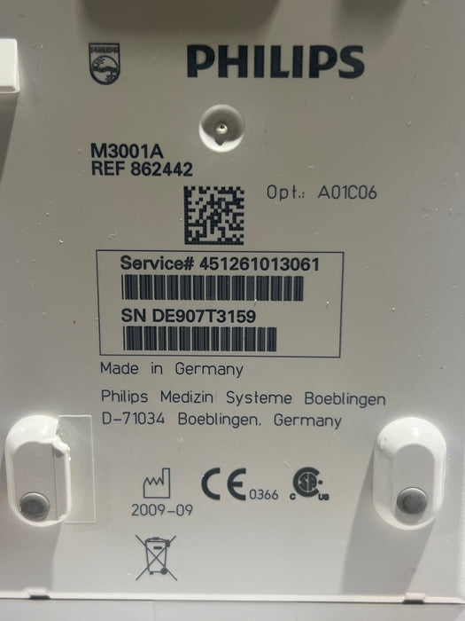 Philips M3001A-A01C06 Fast SpO2, NIBP, ECG, Temp, IBP MMS Module