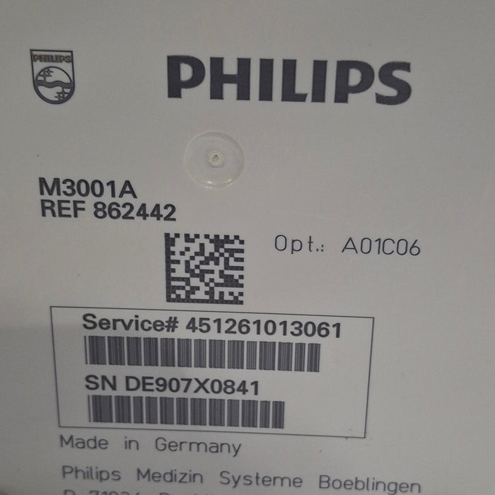 Philips M3001A-A01C06 Fast SpO2, NIBP, ECG, Temp, IBP MMS Module