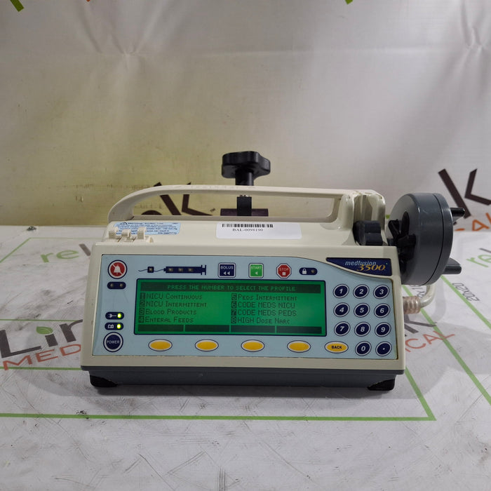 Smiths Medical Medfusion 3500 Version 6 Syringe Infusion Pump